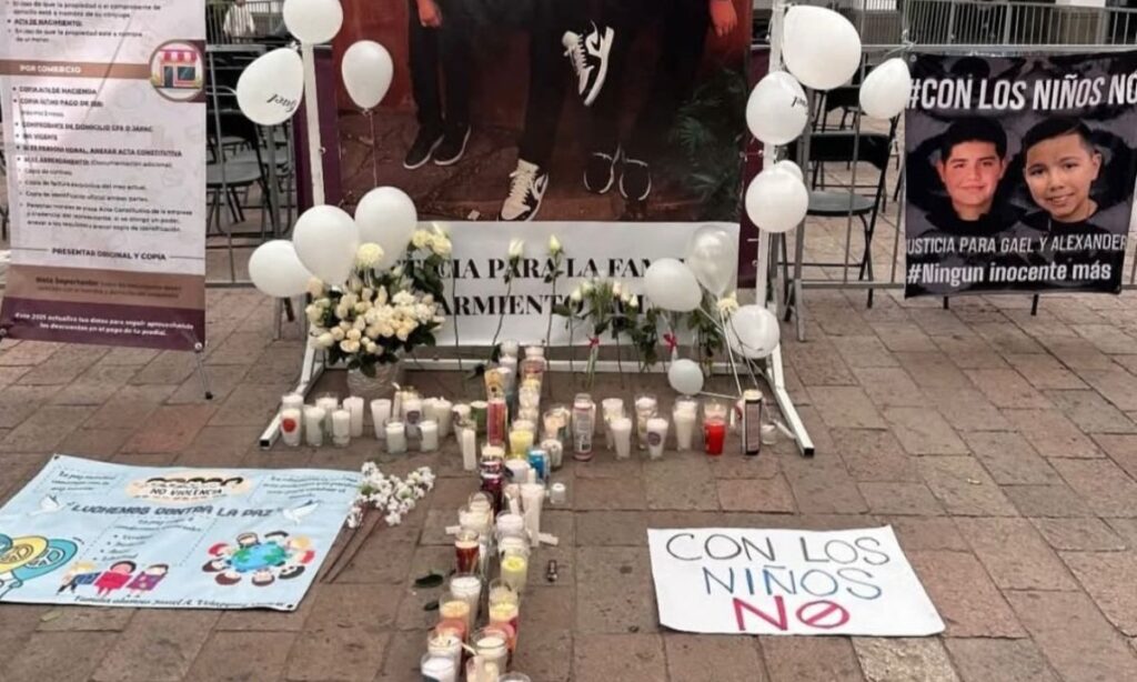Marchan en Sinaloa para exigir justicia para Gael y Alexander, menores asesinados
