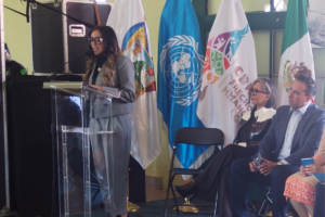 Ana Karen Parra presenta el nuevo protocolo de la CDHEH para atención a migrantes