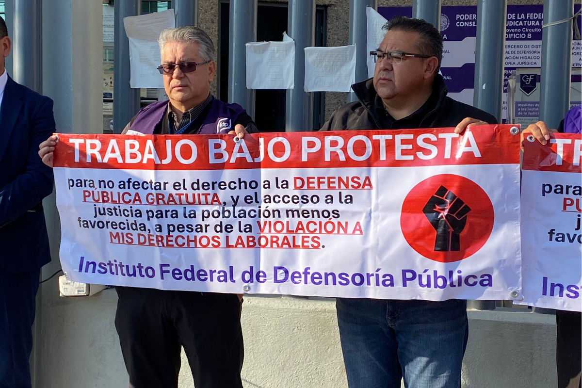 Los empleados de la defensoría pública denuncian que el recorte afecta su estabilidad y la impartición de justicia