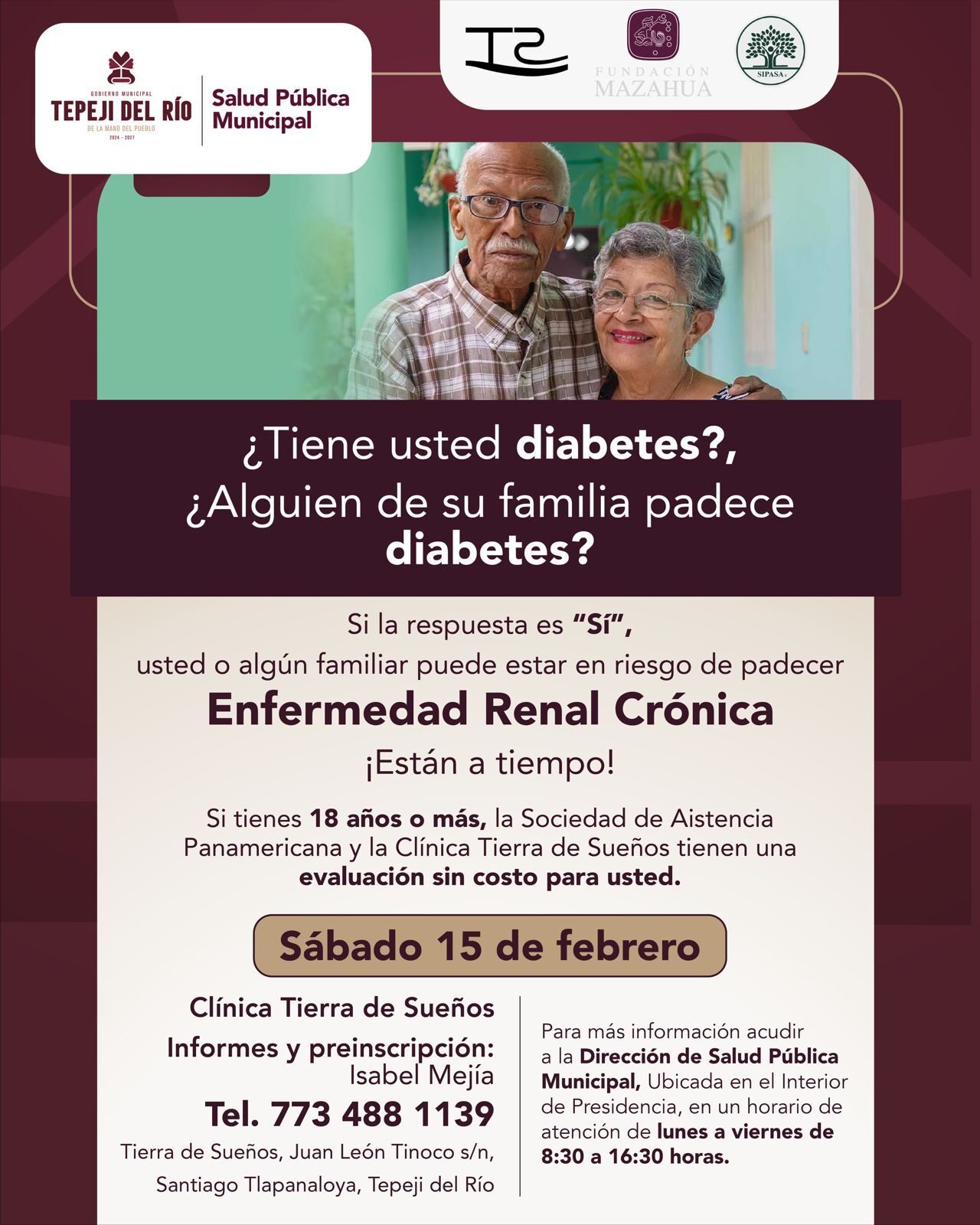 Esta iniciativa está dirigida a personas con diabetes o con antecedentes familiares de enfermedad renal crónica