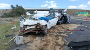 Imagen del lugar donde ocurrió el accidente que dejó víctimas mortales