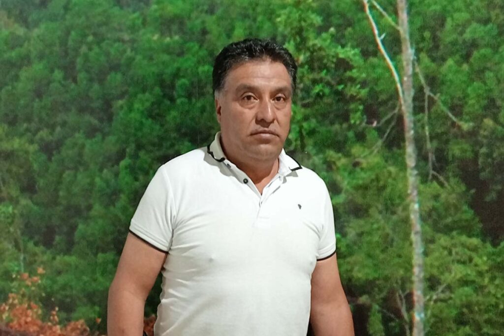 Adrián Jiménez Flores, presidente de la Asociación Civil de Productores Forestales de la Región Zacualtipán-Molango