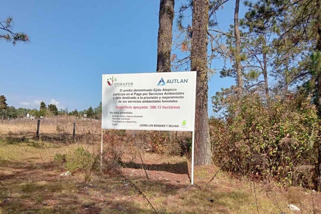 El Pago de Servicios Ambientales cuenta con la contribución económica de la Compañía Minera Autlán (CMA) y de la Comisión Nacional Forestal (Conafor)