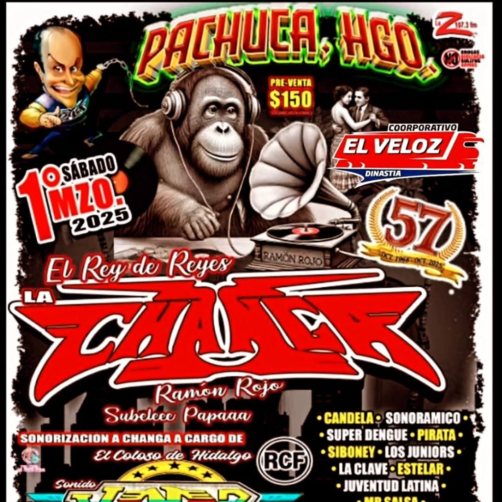 ¡Sonido La Changa vendrá a Pachuca! No te pierdas su celebración de sus 57 años de trayectoria