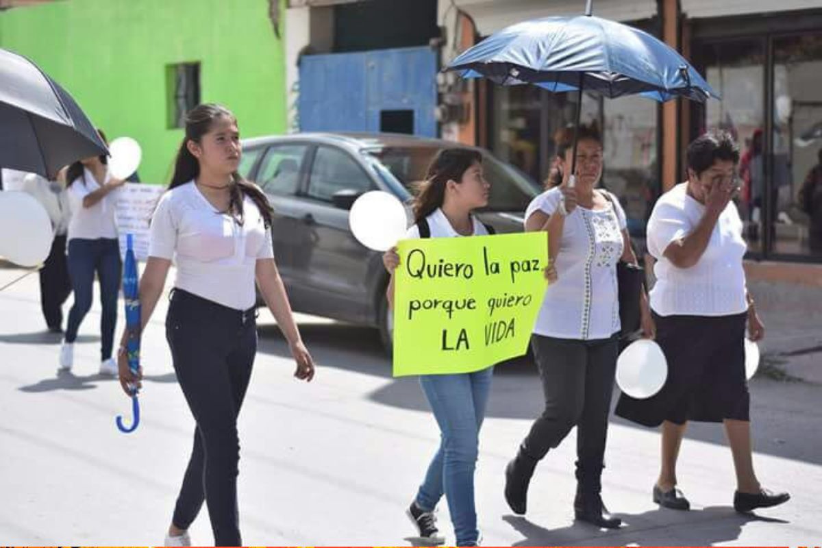En días previos, los ciudadanos realizaron una manifestación para pedir que se atienda la inseguridad en el municipio | Foto: Miguel Martínez