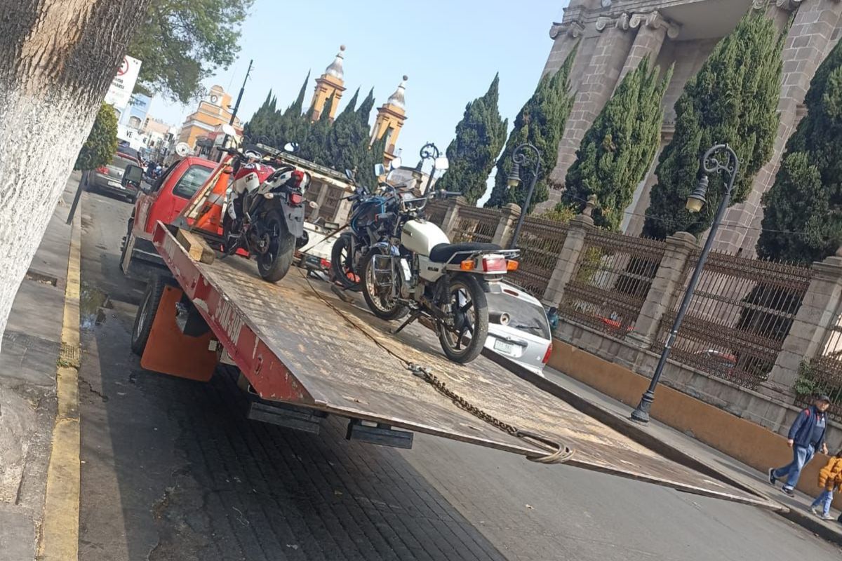 El operativo Motociclista Seguro derivó en el aseguramiento de 34 unidades | Foto: Antonieta Islas