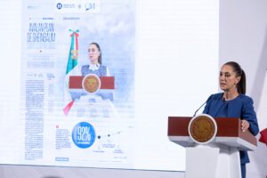 La presidenta mexicana reitera su rechazo a las sanciones económicas contra Venezuela y otras naciones