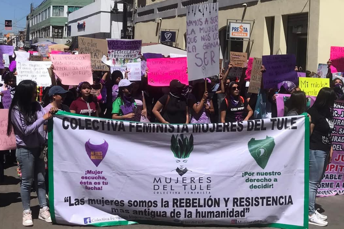 La colectiva feminista llevará a cabo una movilización en Tulancingo Foto: María Antonieta Islas
