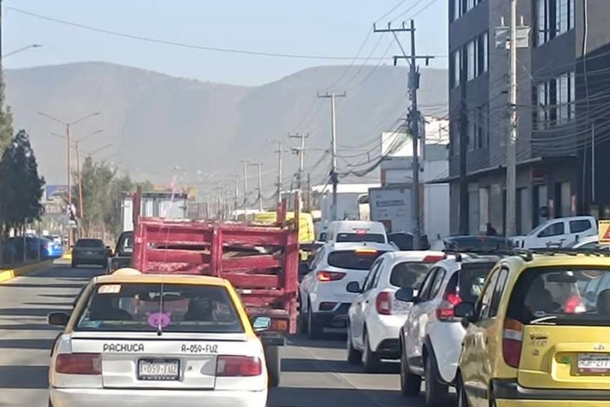 El tráfico en la Pachuca-Sahagún se ha intensificado tras la colocación de nuevos reductores de velocidad