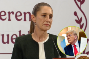 Claudia Sheinbaum en su conferencia, detallando el acuerdo para evitar aranceles