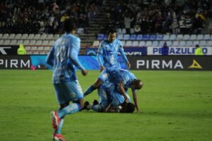 Santiago Homenchenko celebró su primer gol con los Tuzos con una emoción desbordante