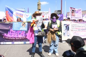 La movilización feminista en Pachuca culminó con denuncias por abuso policial