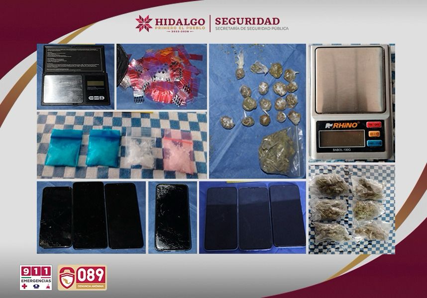 Drogas y armas aseguradas en cateos relacionados con el homicidio del taxista