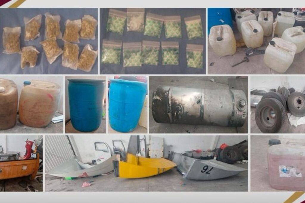 Cateo en Tizayuca: Hallan autopartes de unidades robadas e hidrocarburo de procedencia ilegal