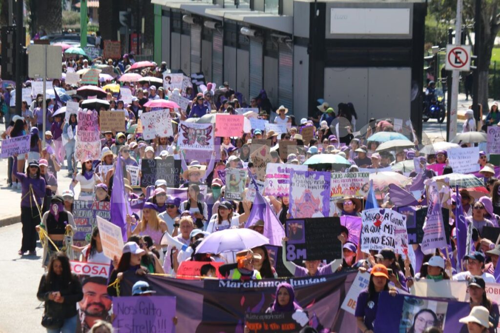 Marcha 8M en Pachuca: Esto es lo que ocurrió, el recorrido y las incidencias