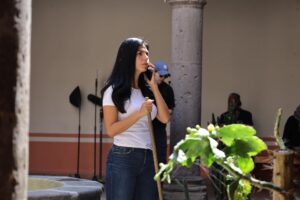 La estrella de Monteverde participa en la grabación de nuevas escenas en Tepeji de Río