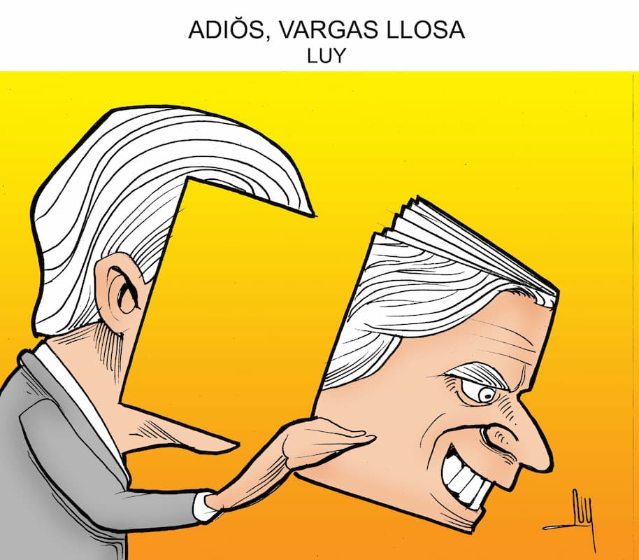 Adiós Vargas Llosa Cartón de Luy