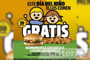 Niñas y niños podrán disfrutar de espectáculos culturales y sabrosas sorpresas como hamburguesas gratis
