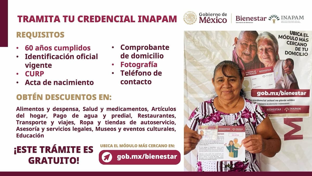Autoridades llaman a Adultos Mayores de Hidalgo a tramitar su credencial