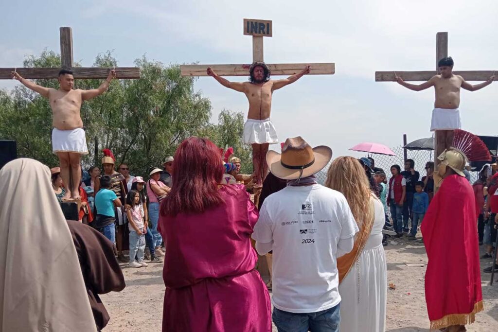 Salvador Pichardo, joven actor principal, asumió por primera vez el papel de Jesús, reviviendo una tradición familiar 
