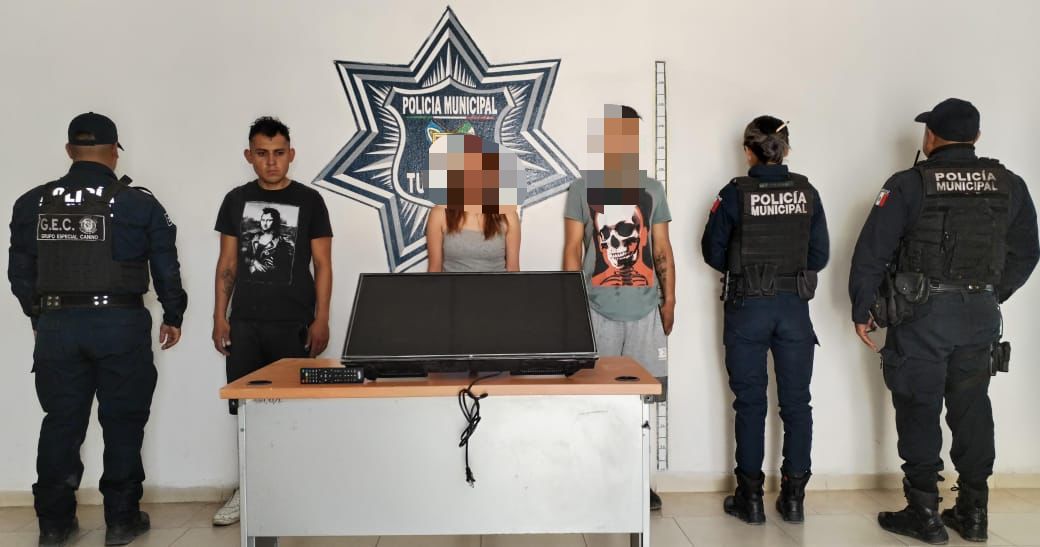 Los detenidos fueron trasladados al cuartel general de seguridad pública para su certificación médica