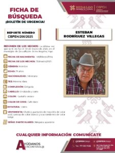 La ficha de búsqueda fue emitida el 30 de marzo, días antes del hallazgo