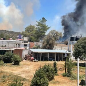 Alarmas activadas en la Universidad Politécnica de Pachuca (UPP) por fuego en Zempoala