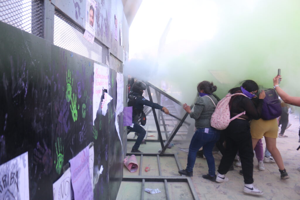 Otra de las quejas de oficio promovida por el organismo fue por presuntas agresiones durante el 8M