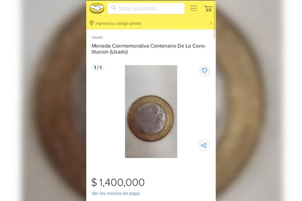 Moneda conmemorativa de 20 pesos genera oferta millonaria: ¿Realmente lo vale?