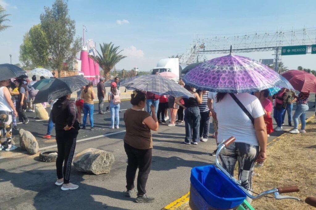 Bloqueo en la México-Pachuca por vecinos de Tizayuca; esto es lo que exigieron