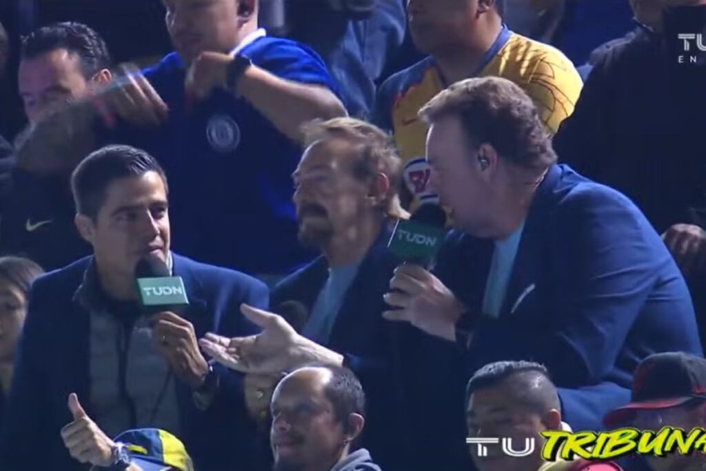 TUDN transmitió el América vs Cruz Azul... desde la tribuna; ¿buscan innovar?