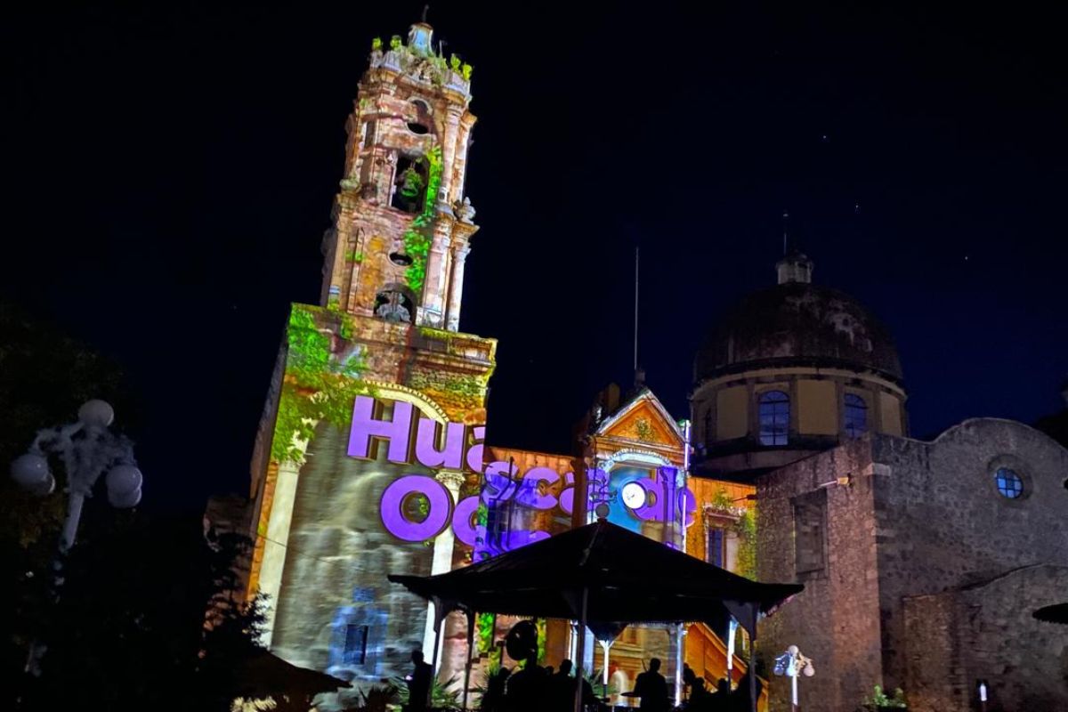 Se proyectaron secuencias visuales sobre los nueve Pueblos Mágicos de Hidalgo | Foto: Lizania Zavala