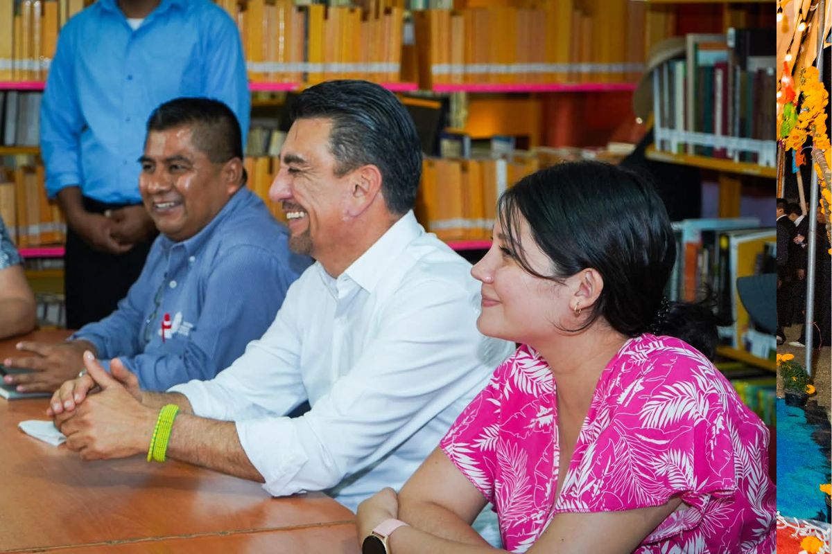 José Alfredo San Román Duval se reunió con directivos, docentes y alumnos del Instituto Tecnológico de México, campus Huejutla | Foto: Especial