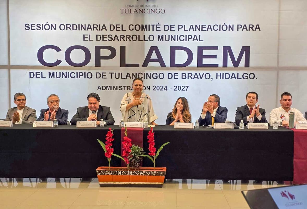 La presidenta municipal Lorena García Cázares encabezó la primera sesión ordinaria del Comité de Planeación para el Desarrollo Municipal
