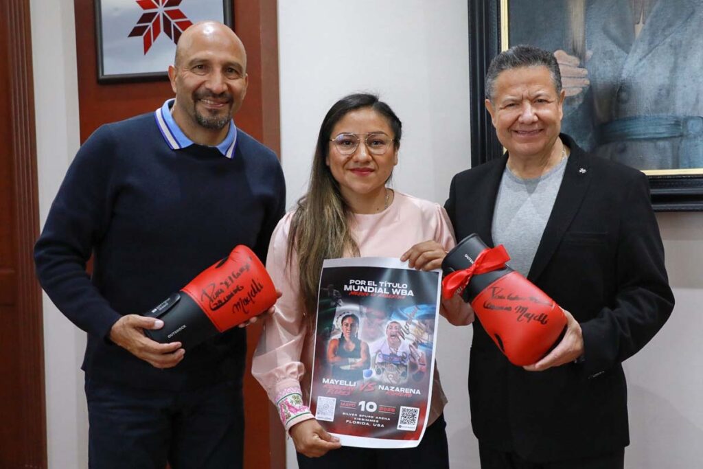 Mayelli Rosquero ya fue recibida en Palacio de Gobierno por el mandatario estatal Julio Menchaca