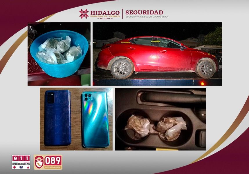 Tras cateo, auto robado fue recuperado y hubo dos detenidos