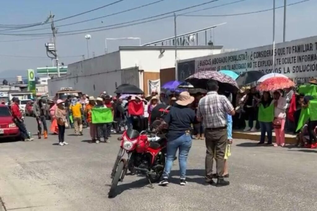 Protestan en Actopan para exigir el retiro de demandas en contra de pobladores