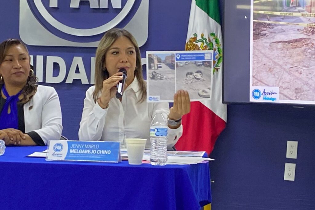 Exige PAN a la Caasim que repare daños en las calles de Pachuca, tras obras hidráulicas