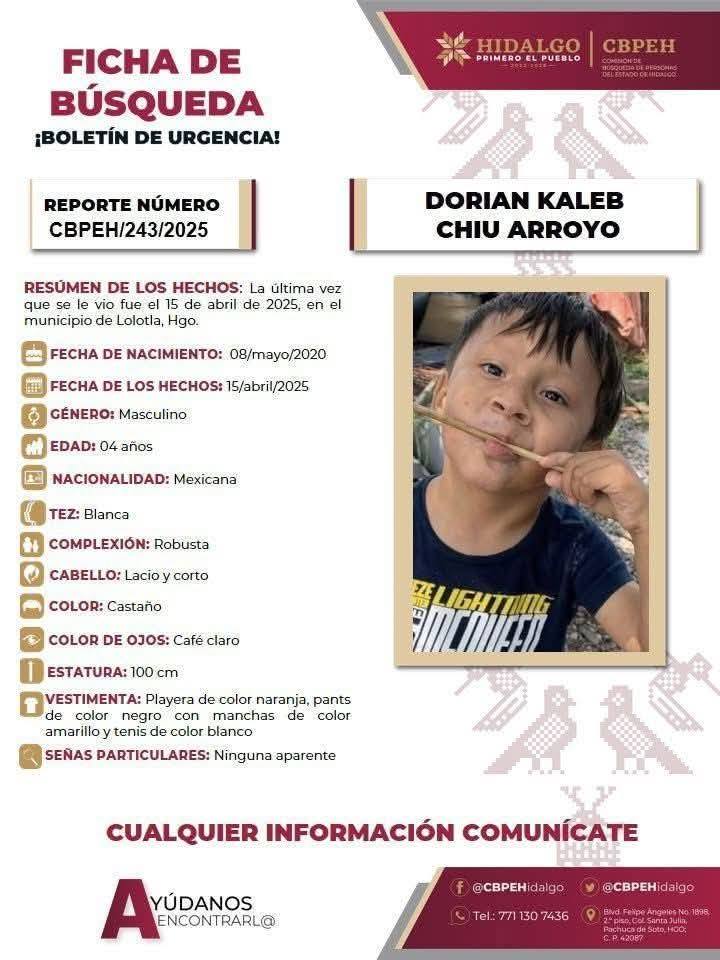 Volverán a realizar búsquedas en Lolotla con la ayuda de perros de rastreo para encontrar nuevas pistas sobre Dorian Kaleb