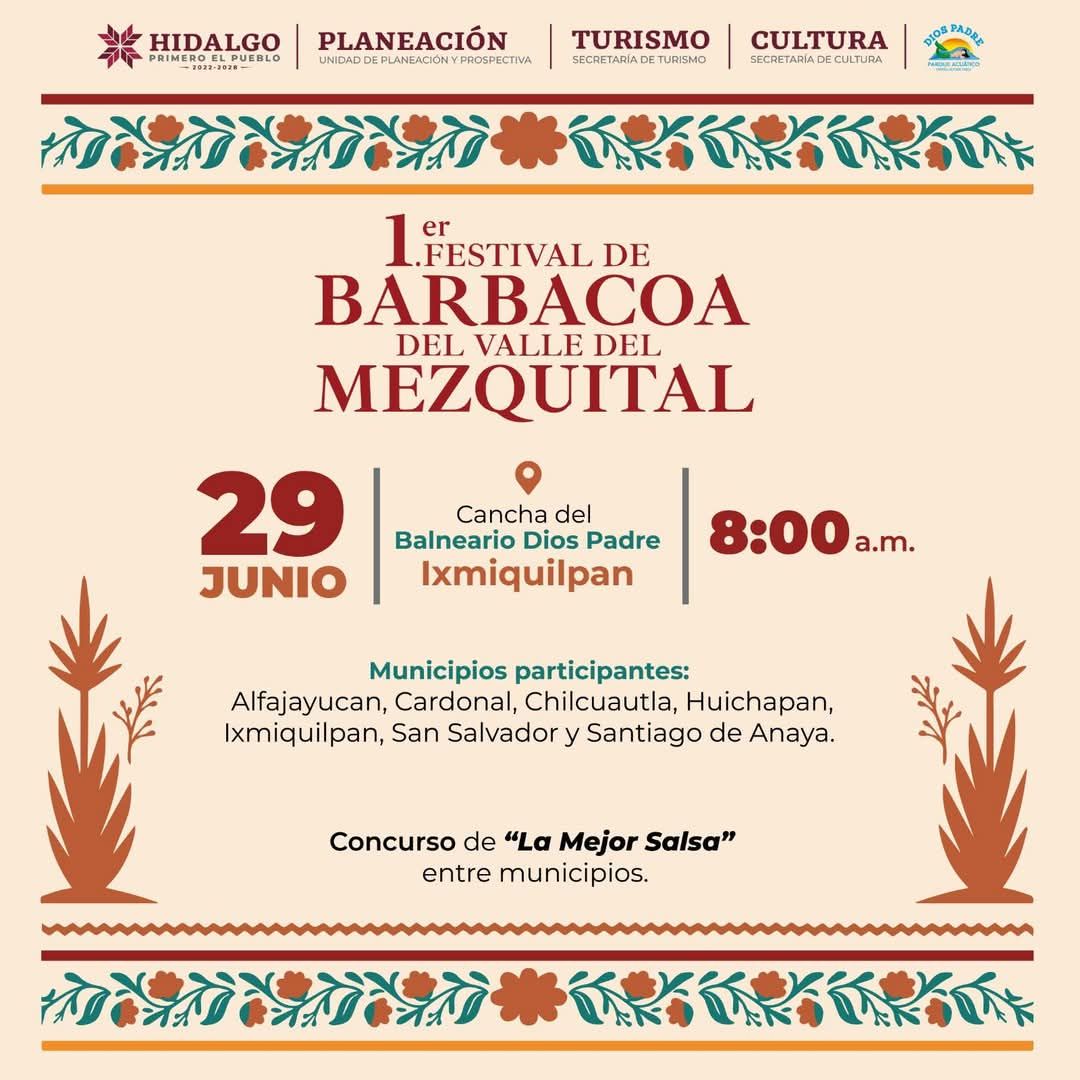 Disfruta del sabor de la barbacoa en el primer festival del Valle del Mezquital