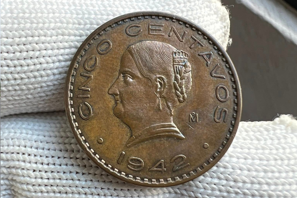 La moneda de 5 centavos de Josefa Ortiz de Domínguez, un tesoro para los coleccionistas, se vende por hasta 50 mil pesos