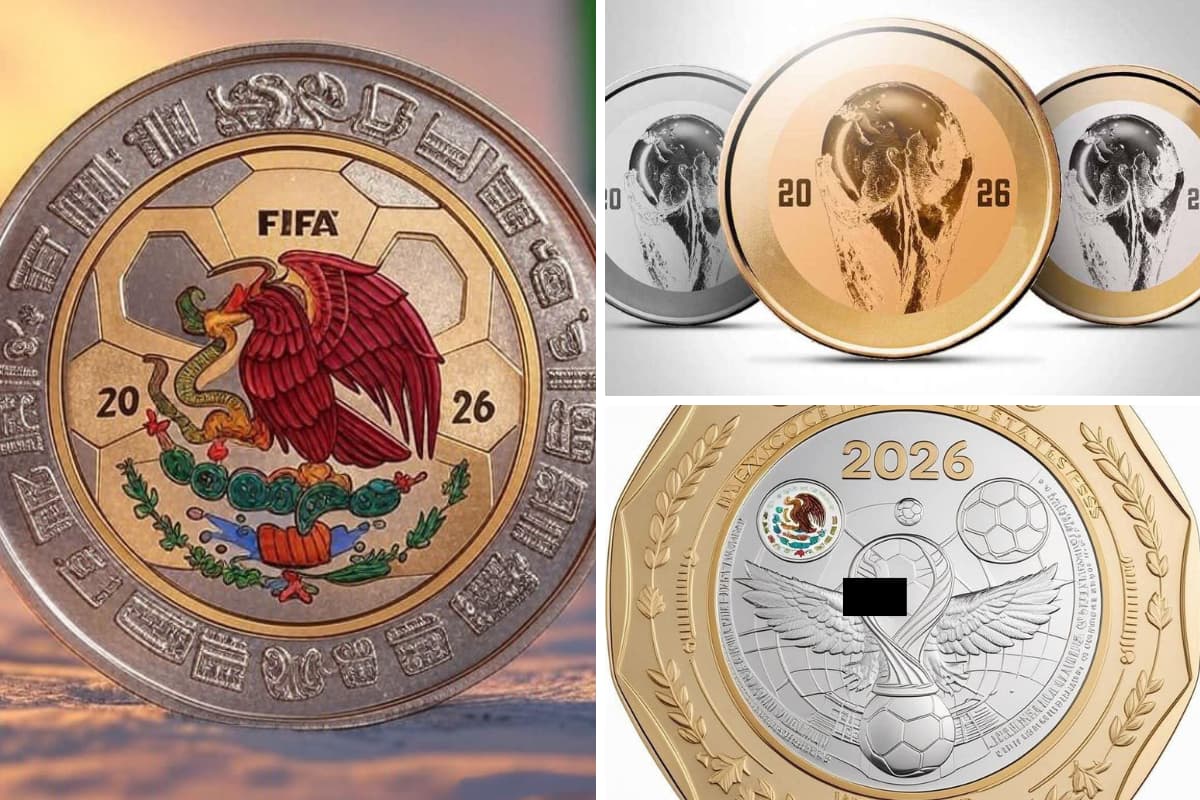 Las monedas conmemorativas Mundial 2026 serán de oro, plata y bimetálicas. ¡Una verdadera joya!