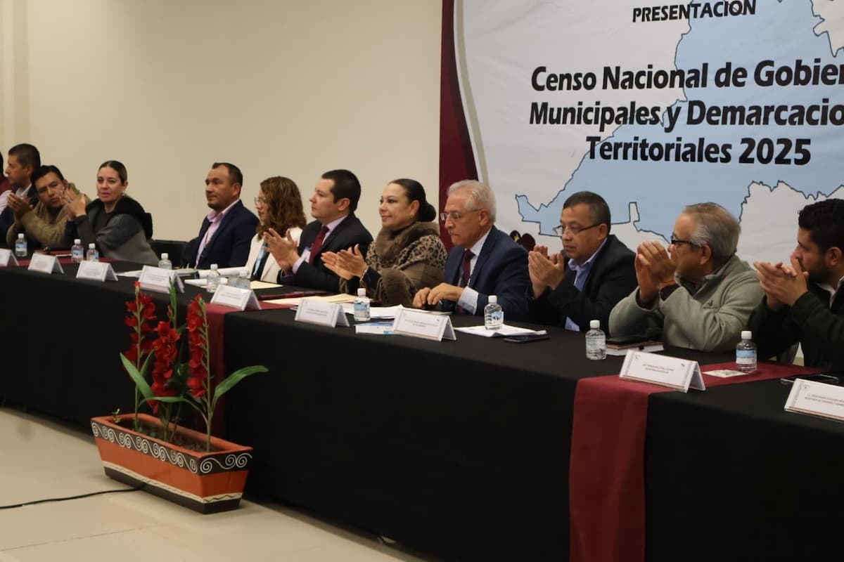 Tulancingo fue sede de la presentación del Censo Nacional de Gobiernos Municipales y Demarcaciones Territoriales 2025, en su novena edición