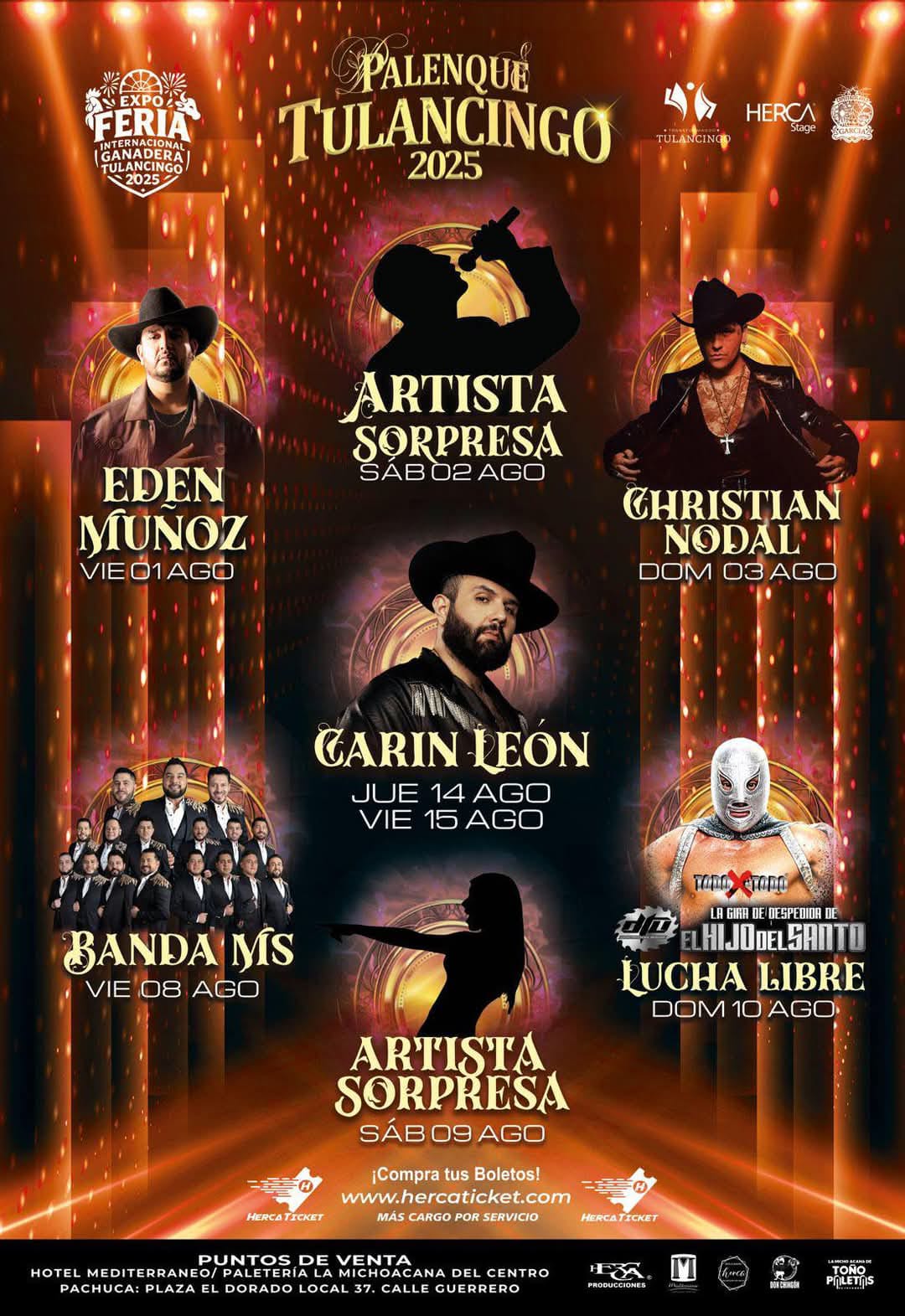 El palenque de Tulancingo será sede de conciertos inolvidables durante 17 días de feria
