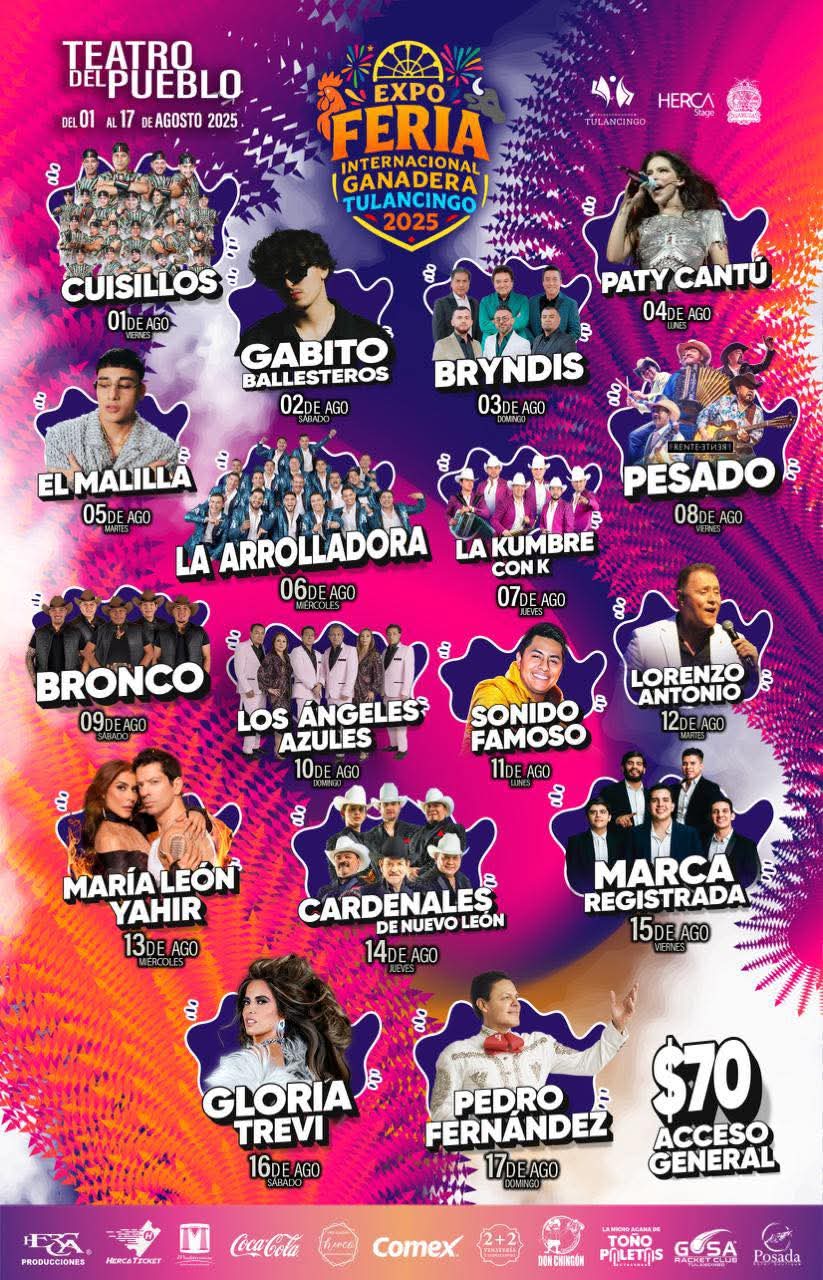 El Teatro del pueblo será el corazón musical de la Expo Feria Internacional Ganadera Tulancingo 2025