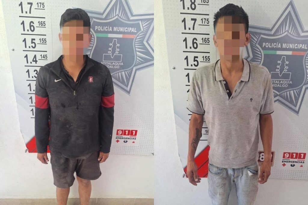 Vecinos de Atitalaquia ayudan a detener a presuntos asaltantes armados; esto ocurrió
