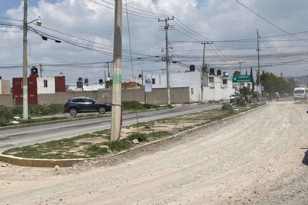 Por la obra, se han registrado accidentes de tránsito, como pinchaduras de llantas y pequeños choques