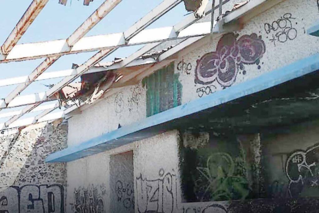 El inmueble en ruinas ubicado en la cúspide del Cerro del Tezontle se convirtió en un refugio de personas adictas o en situación de calle