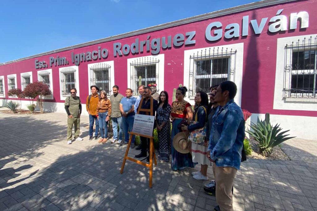La placa acompañará al busto del ilustre escritor oriundo de Tizayuca, Ignacio Rodríguez Galván, en el Jardín del Poeta 