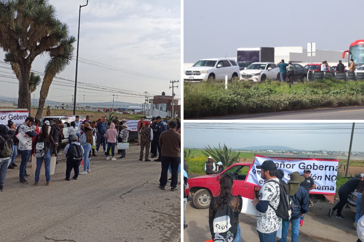 Debido a la manifestación, la circulación en la carretera México-Pachuca, con dirección a la Ciudad de México, también fue parcialmente interrumpida